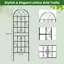180cm H x 50cm W Metal Arched