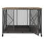 Cage pour chien robuste avec plateau rabattable pour grand meuble pour chien de 48 po avec roues verrouillables