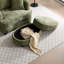 Repose-pieds de rangement ovale de 30 pouces avec table basse rabattable (vert)-1531414074