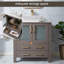 Ensemble de meuble-lavabo simple 30 po gris