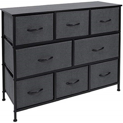 Commode 8 tiroirs - Noir
