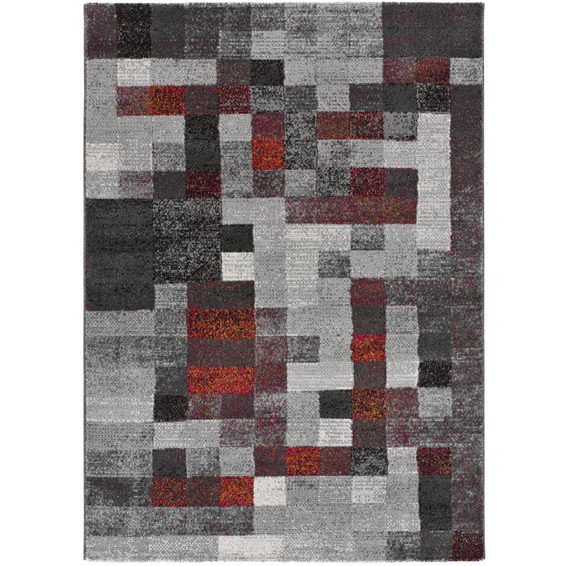 Afshin Machine Woven / Power Loomed Area Rug, Rectangle 133 x 190cm