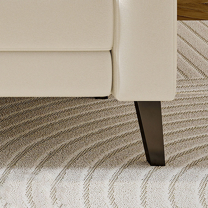 Beige Modern Wood Upholstered  Bedroom and Entry Fabric Long Bench, Beige