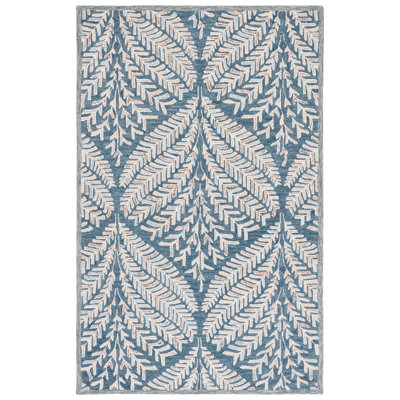 Chaithra Hand Tufted Wool Floral Rug