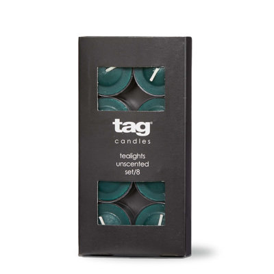 Color Studio Tealight Cndls S/8 Blu Denm