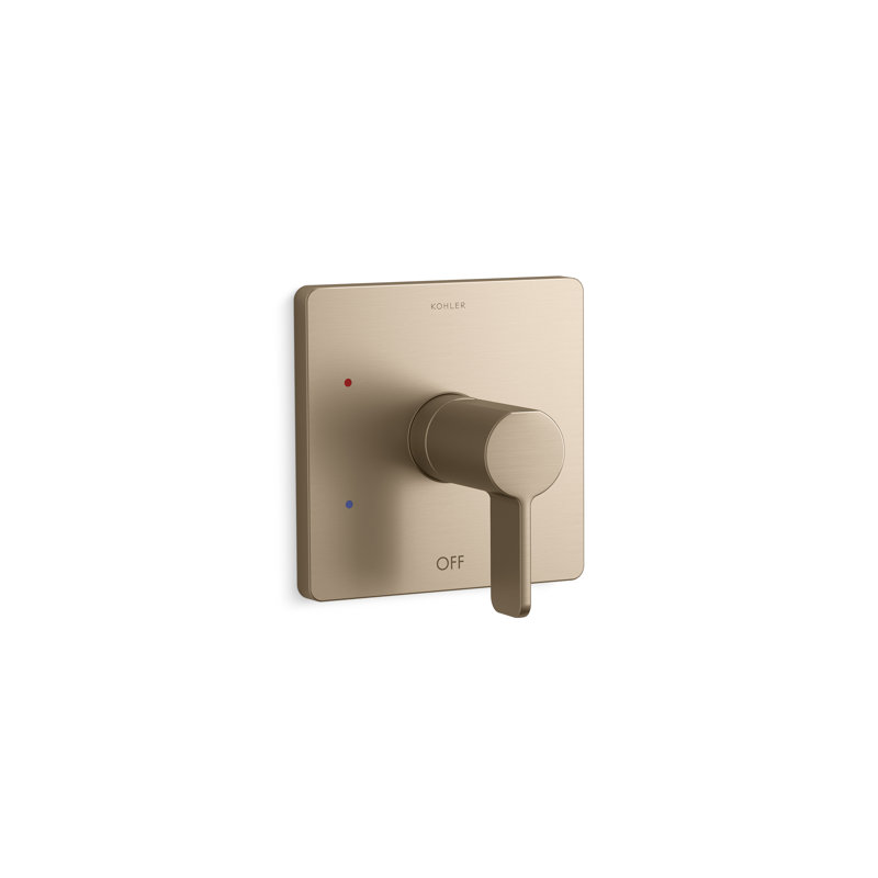 Parallel Shower Valve Trim, Vibrant Brushed Bronze