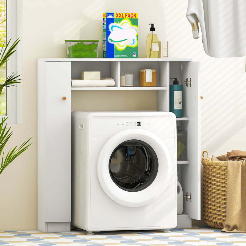 Rangement pour salle de bain Mincy, Blanc