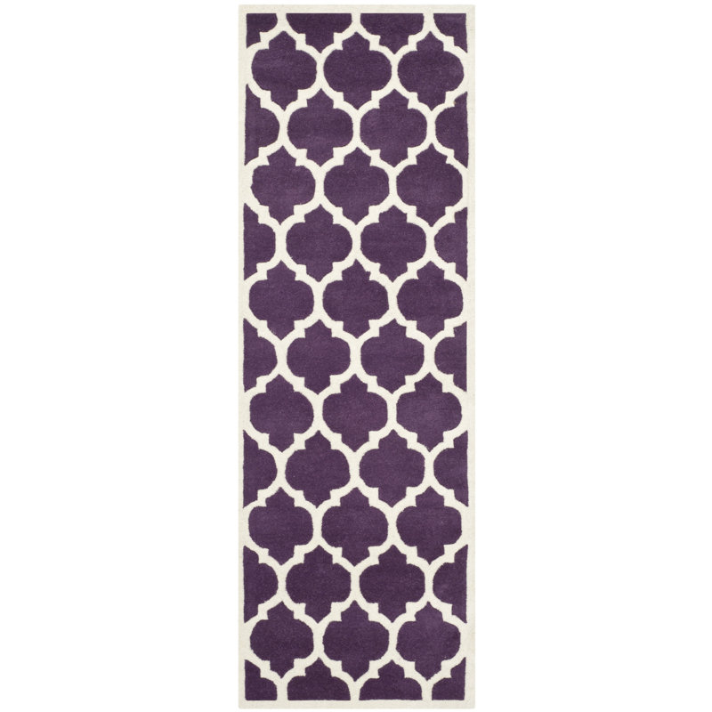 Carolene Hand Tufted Wool Geometric Rug, Runner 2'3" x 11'