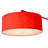 Stretch Arc Floor Lamp - 87", Red Finish, Step Switch, Rectangular marble base