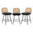 Upholstered Swivel Counter Stool With Rattan Backrest-106484844-106484845