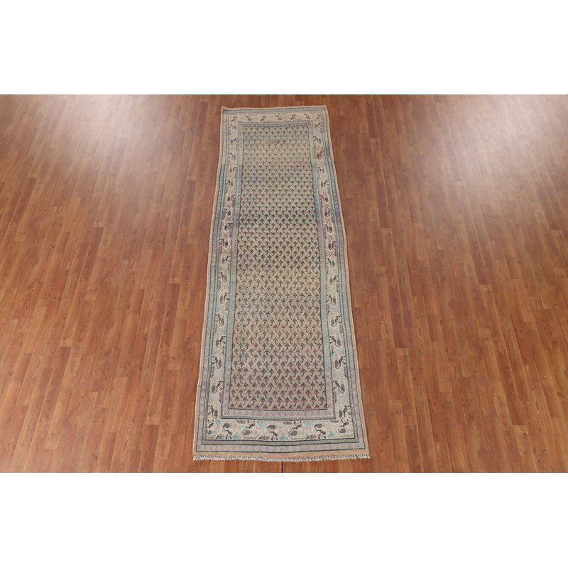 Tapis de couloir géométrique traditionnel 3 x 10
