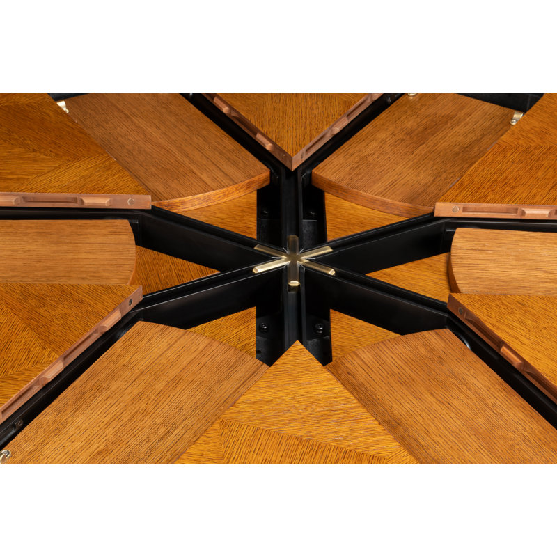 Giselle Round Dining Table, 30"H x 55"L x 55"W, Tobacco Brown