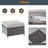 Jolliff 5 - Person Patio Conversation Set with Cushions-671534589