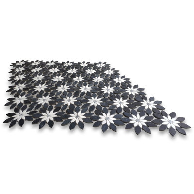 Tuile de mur et de sol en mosaïque de marbre de taille aléatoire