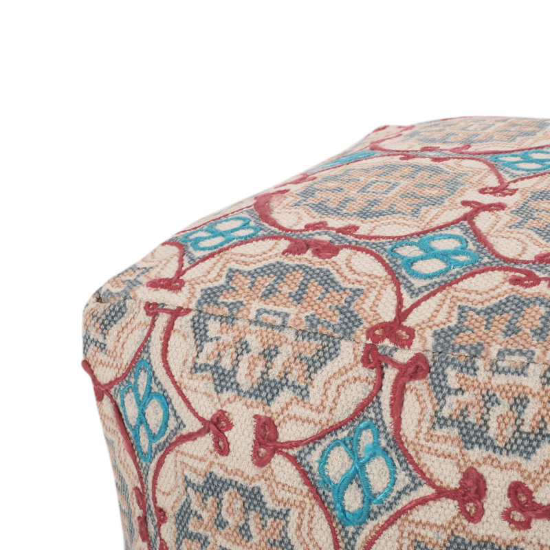 Pouf en tissu Amelia