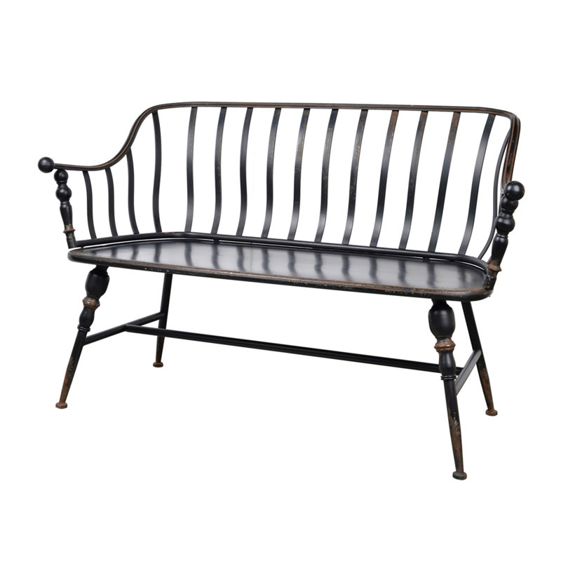 50X25x32" Warren Metal Settee Bench