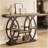 Classic Industrial 4-Tier Entryway Table with Durable Metal Base and Rustic Top for Compact Spaces-1586179374