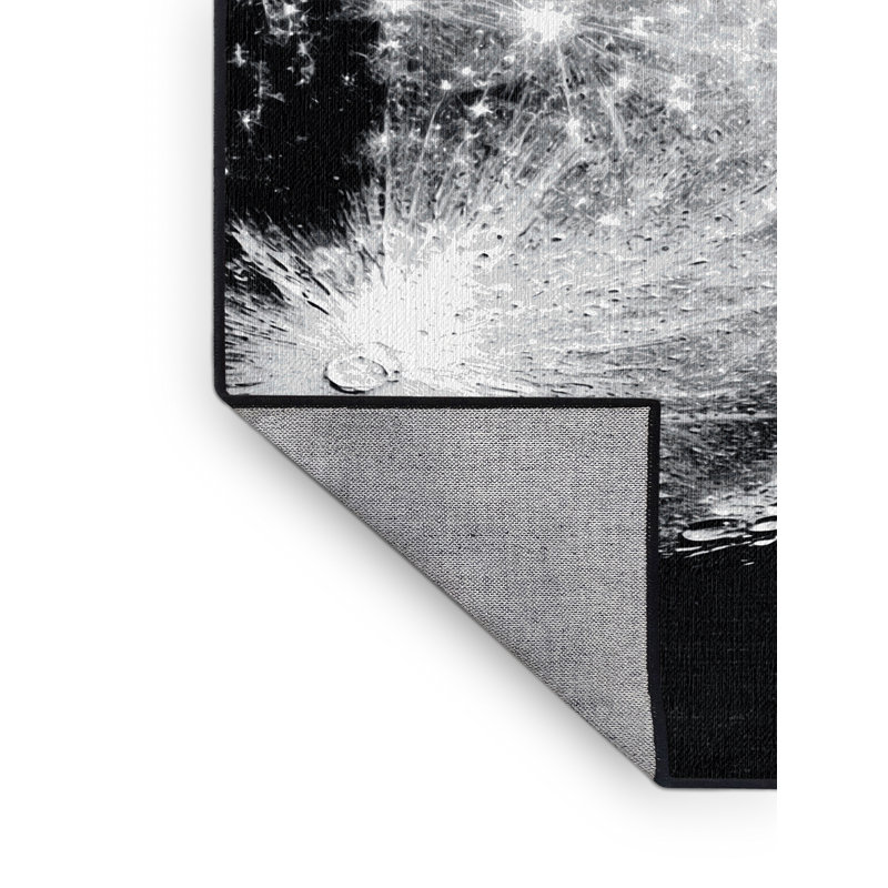 Tapis noir lavable à la machine, Rectangulaire 8 pi x 10 pi