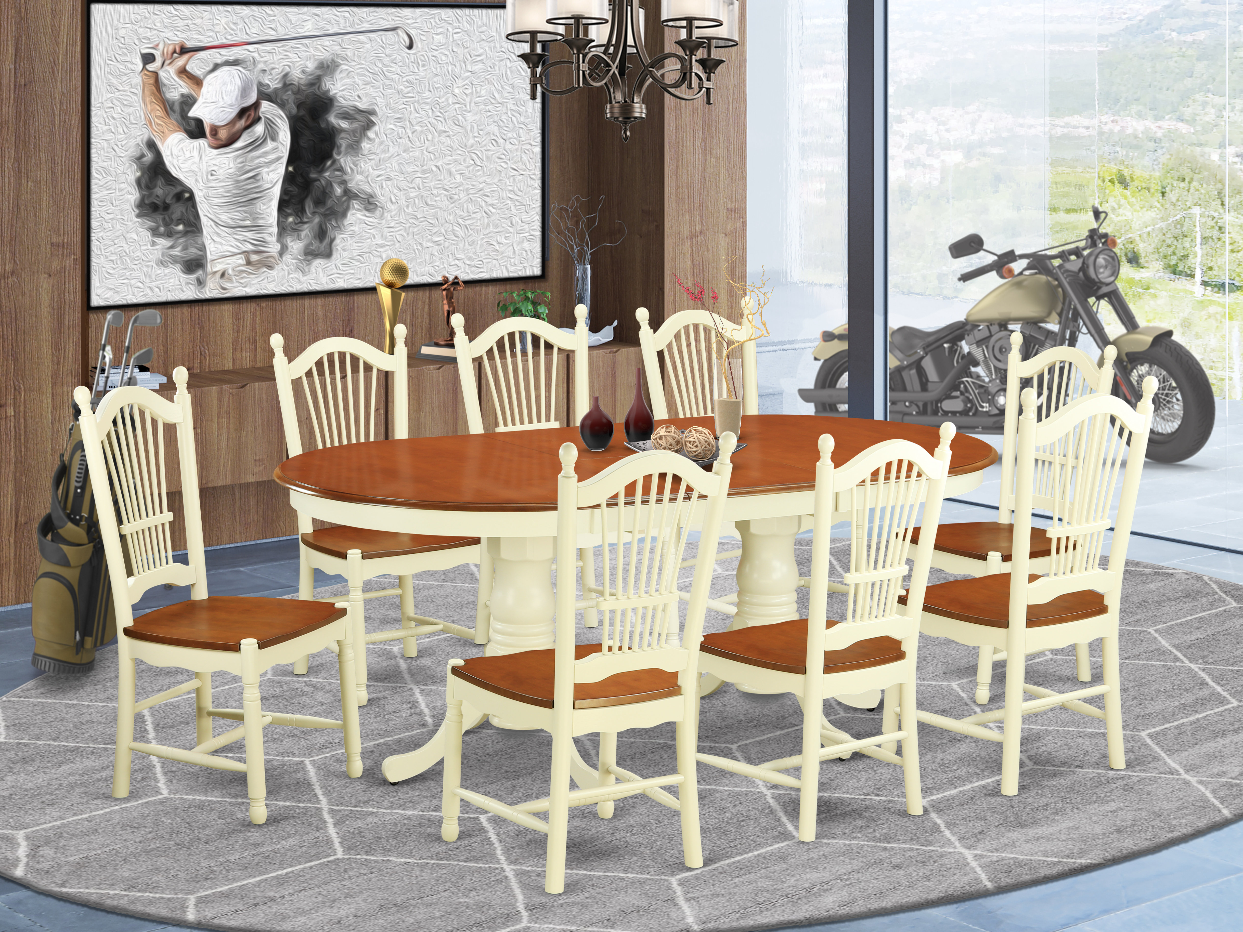 August Grove Pilcher Butterfly Leaf Solid Wood Dining Set - Wayfair Canada