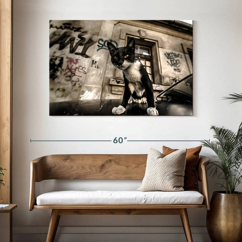 Brampt Alley Cat, 32" H x 48" W
