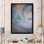 Reproduction d'art sur toile de luxe gris et bleu fluide II