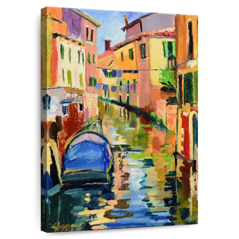 Aime Venetian Canal Scene, 24" H x 16" W