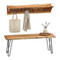 Portemanteaux et banc mural avec rangement Bexton