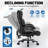 800LBS Large Heavy Duty Office Chair With Massage Footrest, Big And Tall Office Chair With Adjustable Lumbar Support, PU Leather Executive Chair With Extra Wide Seat-346735290