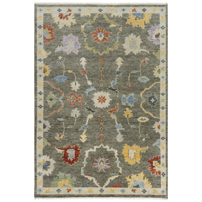 Wool Floral Indoor Rug
