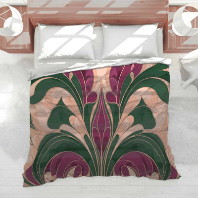 Floral Abstract Swirl Comforter