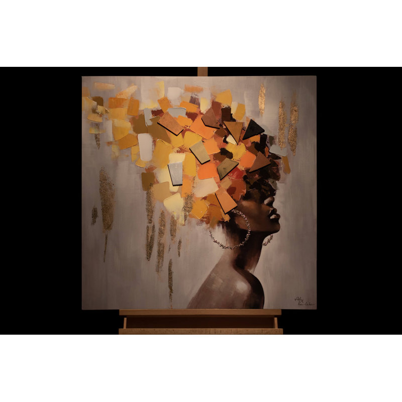 Goddess of Fall Hand -Painted Acrylic Painting