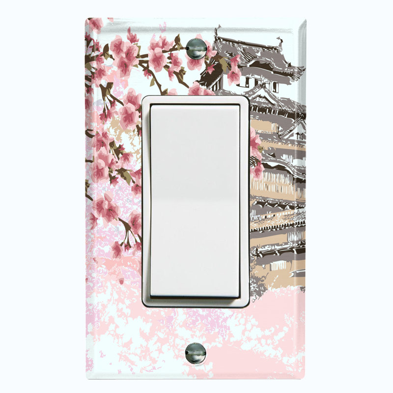 Patterned 1 - Gang Toggle Light Switch Standard Wall Plate