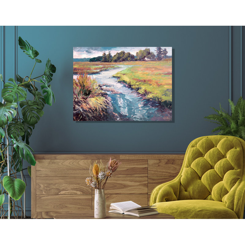 John Beard Collection''s Coastal Colors On Giclee Canvas Hand Embellished Art, 21.5" H x 25.5" W x 1.75" D