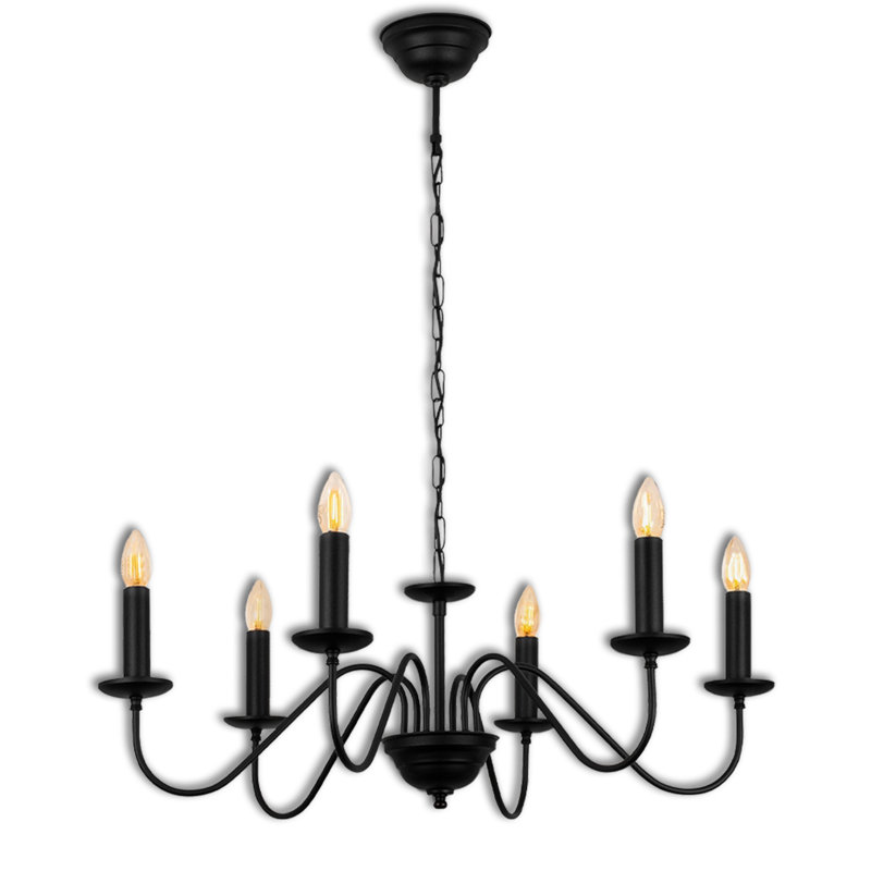Adjustable Height Candle/Traditional Style Chandelier