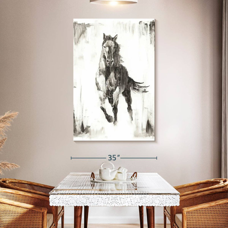 Brampt Rustic Black Stallion II, 51" H x 34" W