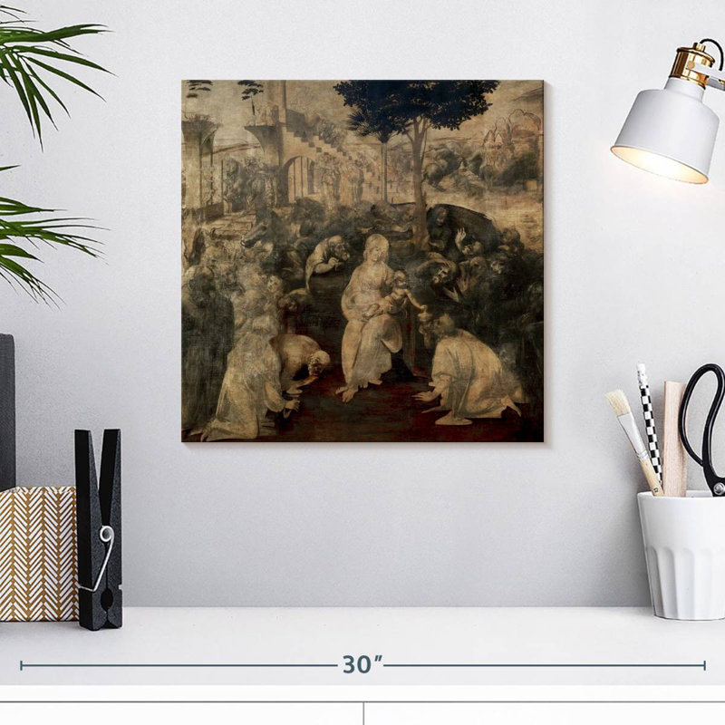 Adella Adoration des mages, H 16 po x l 16 po