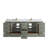Aberdeen 84'' Double Bathroom Vanity with Quartz Top-94240504-94240497