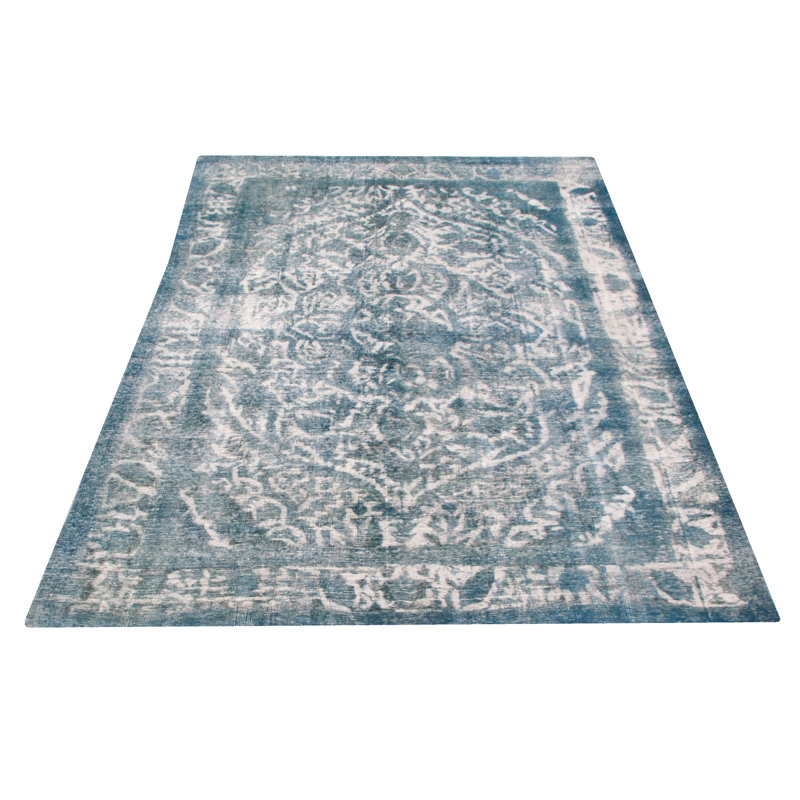 Tapis unique en laine noué à la main 6 pi 1 po x 9 pi 7 po nouvel âge Matsumoto