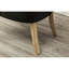 Chaises à oreilles en bois massif à boutons gris anthracite de 2 pièces-1640643873