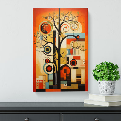 Oak Tree Constructivism No.4 - Wrapped Canvas