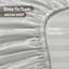 200 Thread Count Microfibre Stripe Fitted Sheet 40cm-203918610-203918621