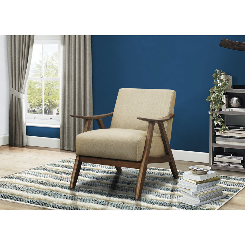Chaise de style moderne gris: bois au fini noyer, tissu, siège de chaise rembourré en mousse: structure en bois, Gray