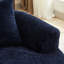 Courbé, chenille bleue, 3 coussins, sans assemblage, mousse à mémoire de forme pour une détente confortable, réunions de famille idéales, chenille avec siège et appartement profond, assemblage requis, coussins, animaux de compagnie