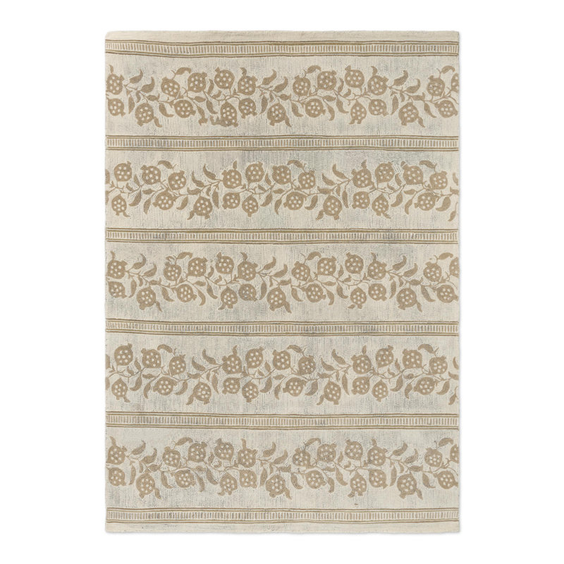 Hand Tufted Wool Area Rug, Rectangle 4'7" x 6'7"