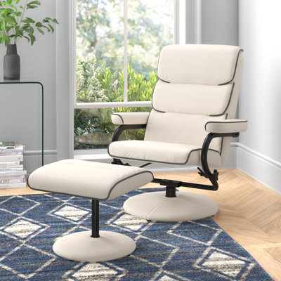 Alev Upholstered Swivel Recliner