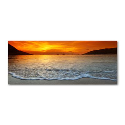 Sunset Sea - No Frame Print on Canvas