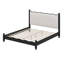 Lit plateforme classique en bois avec tête de lit tapissier festonnée élégante, cadre de lit robuste et durable-1666015168-1666015169
