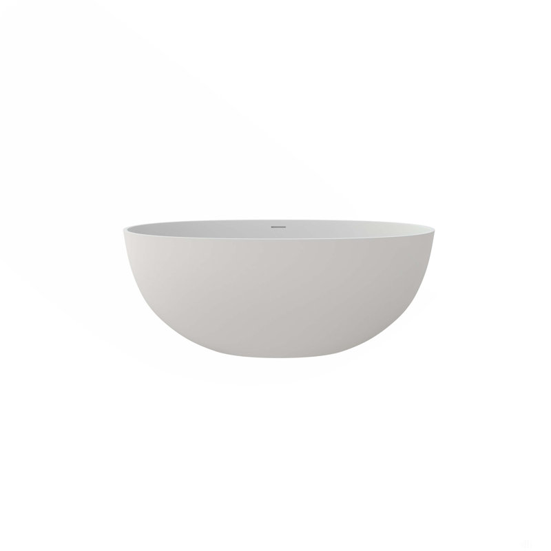 Baignoire profonde 55 "à surface solide de qualité supérieure, Matte White