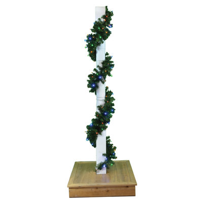 108'' in. Lighted Faux Spruce Garland
