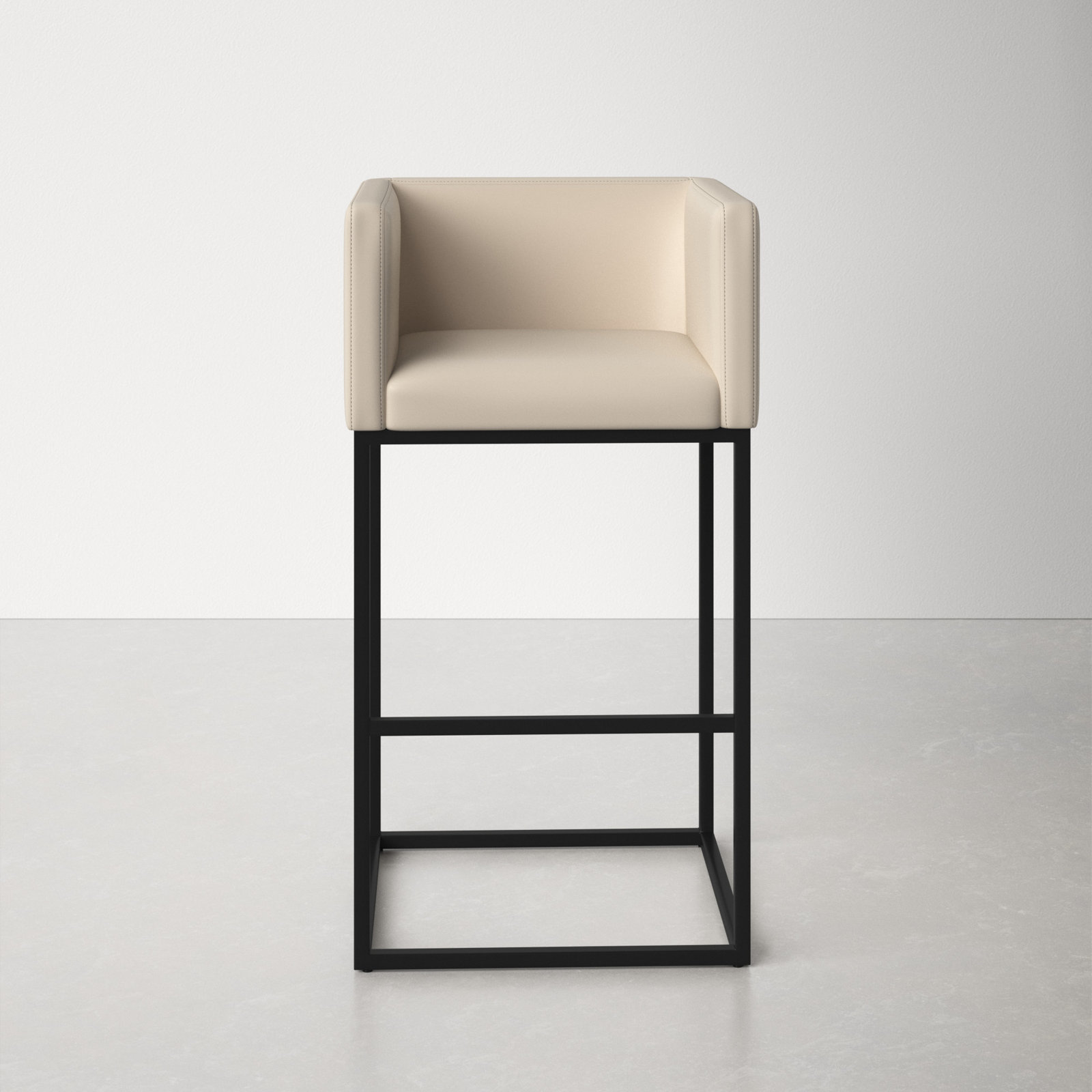  Bar & Counter Stool, Cream, Bar Stool (29" Seat Height)